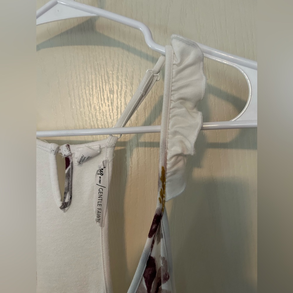 🎉 Host Pick 🎉 Sleep By Priv x Gentle Fawn Floral White Sleeveless Jumpsuit - Picture 7 of 11
